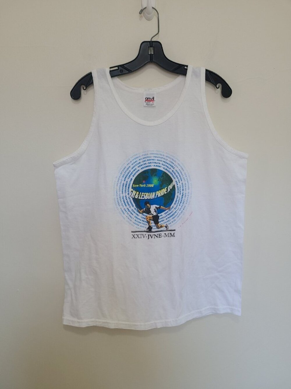 Vintage The Lesbian And Gay Pride Run New York City Tee Tank Top 2000
